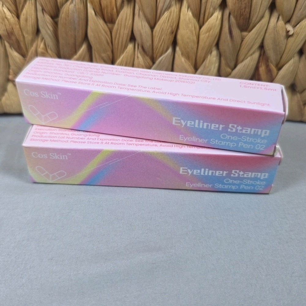 Ebony Brown Wings Eyeliner One Stroke Stamp Pen‎ Set Of 2